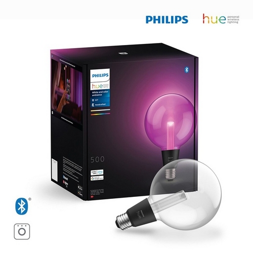 필립스 LED hue 화이트&컬러 앰비언스 라이트가이드 라지 글로브 6.8W_이미지
