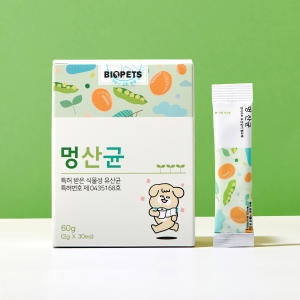 [불명] 바이오펫츠 멍산균 60g (2g x 30p)이미지입니다. 누르면 해당 게시물로 새창이동합니다.