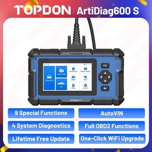 바이크 진단기 스캐너코드리더기 자동리더기 Topdon Artidiag600S OBD2 스캐너 자동차 진단 도구 ABS SRS