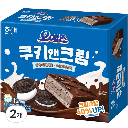 해태제과 오예스 쿠키앤크림 360g이미지입니다. 누르면 해당 게시물로 새창이동합니다.