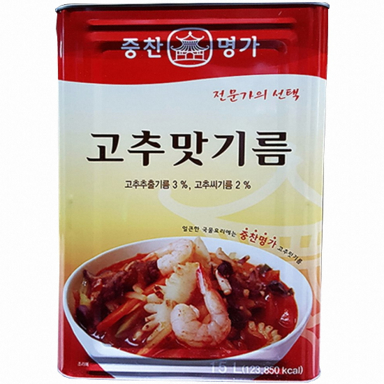 푸드코리아 중찬명가 고추맛기름 15L