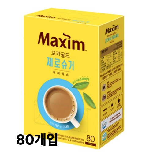 모카골드 제로슈거 커피믹스 80개입