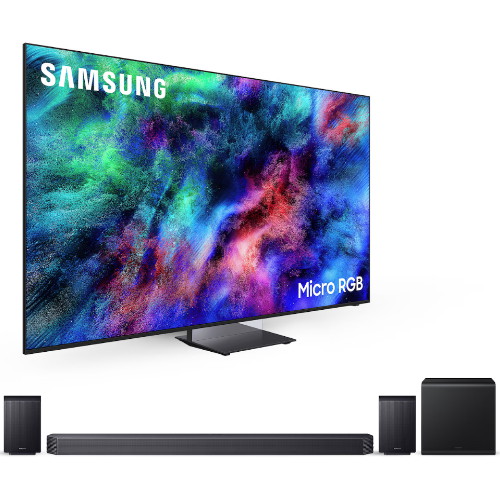 삼성전자 Micro RGB KMR75RH95AFXKR (스탠드+사운드바, HW-Q930H)_이미지