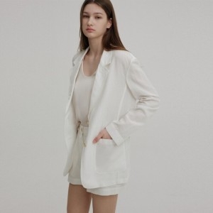 CLASSIC SUMMER LINEN JK WHITE 120879