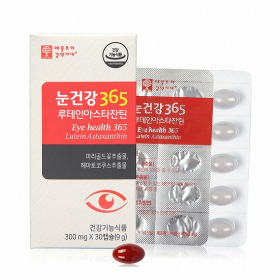 팜스빌 애플트리김약사네 눈건강 365 루테인 아스타잔틴 30캡슐 (1개)