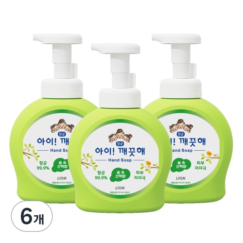 아이깨끗해 핸드솝 숲 속 산책향 490ml (6개)_이미지