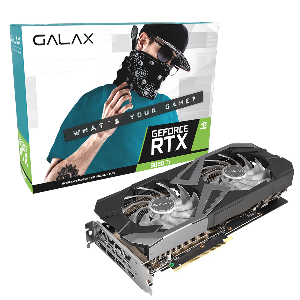 갤럭시 GALAX 지포스 RTX 3060 Ti EX BLACK OC D6 8GB LHR