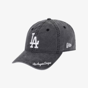 MLB 뉴에라 LA 다저스 애시드 워싱 바이저 로고 언스트럭쳐 볼캡 블랙 14388707_이미지