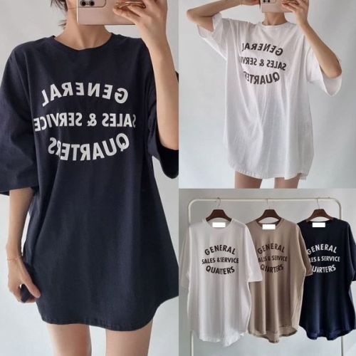 아이우먼 위쉬몰 NS 제네럴언발라운딩반팔티 T840H503 빅사이즈_이미지