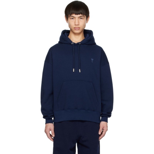 아미 네이비 드 꾀흐 후디 USW212.740 NAUTIC BLUE/491_이미지