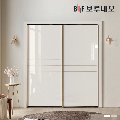 BIF보루네오 라인 슬라이딩 작은방 붙박이장 (190cm)_이미지