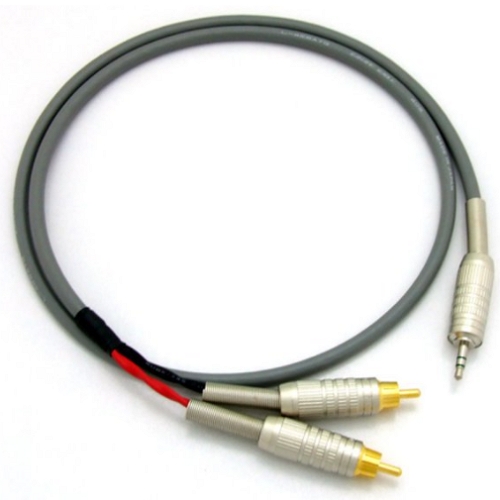 카나레 L-4E6ATG 고급형 3.5mm 스테레오 AUX to 2RCA Y형 케이블 (1m)