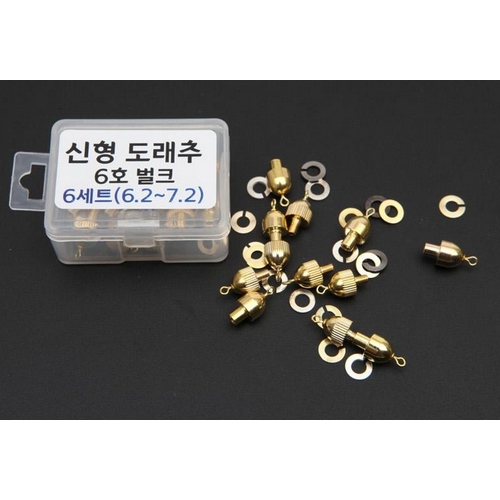 빡빡이낚시 신형 도래추 벌크 6세트_이미지