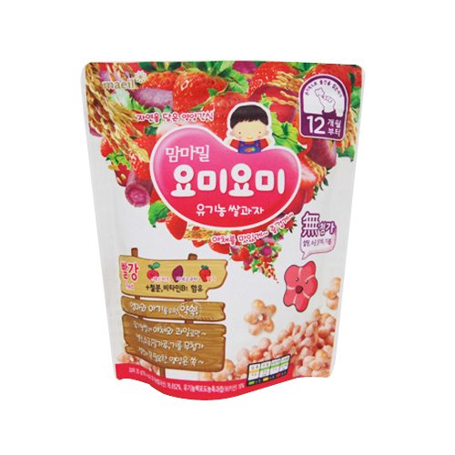 매일유업 맘마밀 요미요미 유기농 쌀과자 12개월부터 빨강 25g (1개)_이미지