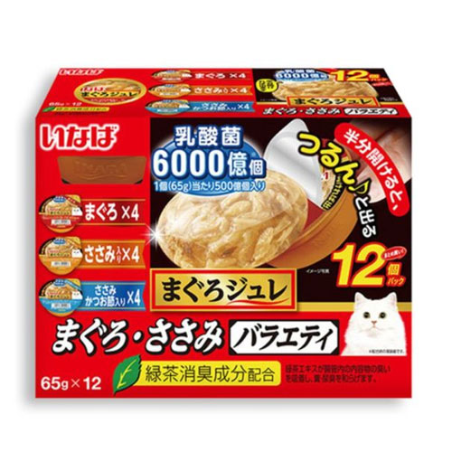 이나바 ㅤ마구로쥬레 유산균 참치&닭가슴살 버라이어티 IMC-203 780g (65g x 12p) (1개)_이미지