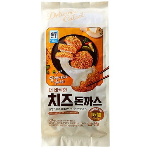 사조대림 대림선 더 바삭한 치즈 돈까스 420g (2개)_이미지
