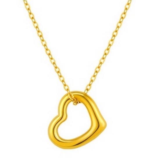 한국금다이아몬드 목걸이 여자 금 할로우 라인 하트 링 1.08g이미지입니다. 누르면 해당 게시물로 새창이동합니다.