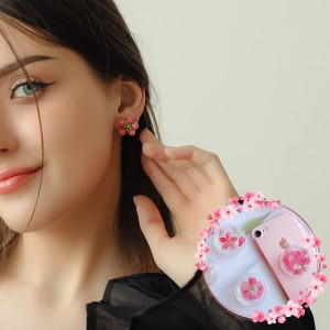 봄처럼 사랑해요/벚꽃 / 벚꽃이 피면 두근두근 / 핑크+쇼핑백+귀걸이 HXRD-51576