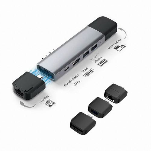 위즈플랫 WIZ-UC50 (10포트/썬더볼트3 듀얼 Type C)_이미지