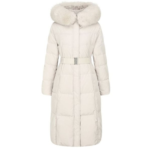 바바패션 더아이잗 폭스퍼 후드 퀼팅 롱 구스다운 점퍼 IPCM2PD761-02-JJ