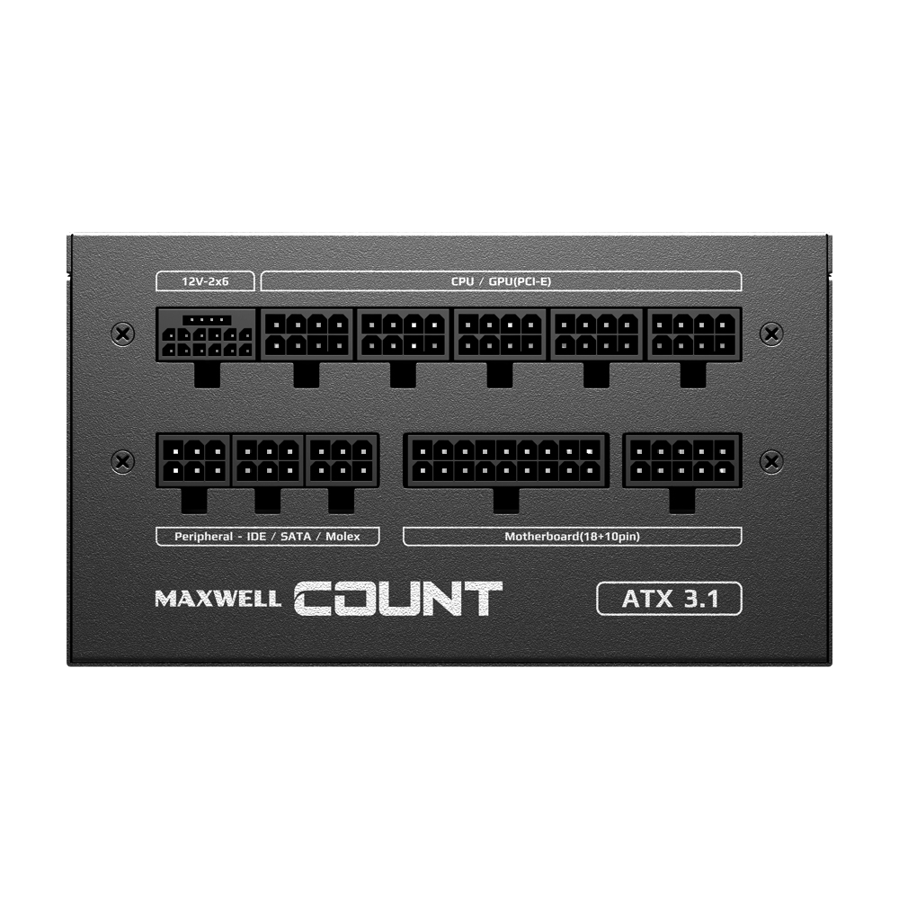 맥스엘리트 MAXWELL COUNT 850W 80PLUS골드 풀모듈러 ATX3.1_이미지