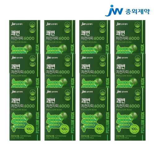  JW중외제약 쾌변 차전자피환 6000 30포 [12개]