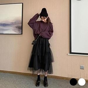 셀러허브 패션 JHP232SS_51IB 레이스 스커트 데님 URD-373