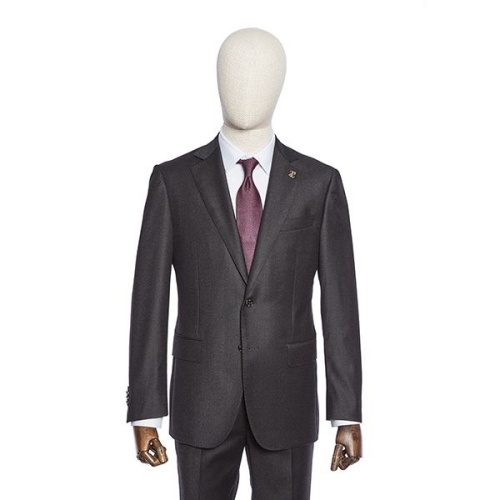 빨질레리 F/W 수입 차콜 그레이 고급울 기본 솔리드 고급정장 Peden PODMSJ66A