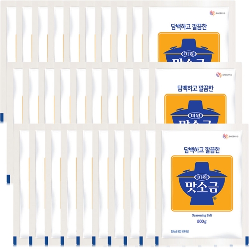 대상 청정원 미원 맛소금 500g (30개)