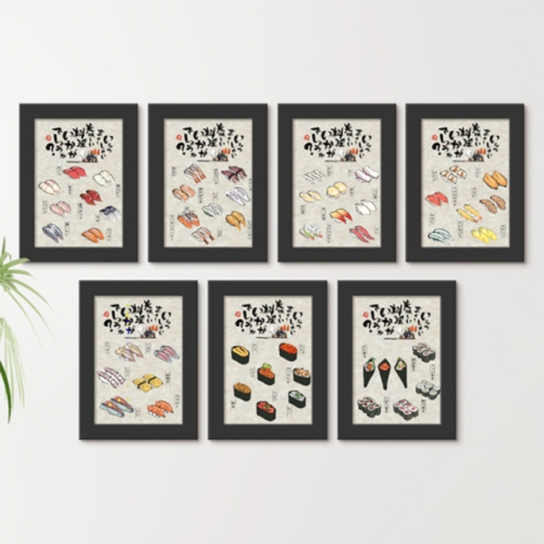 꾸밈 iy677-일본식도락여행_인테리어액자세트