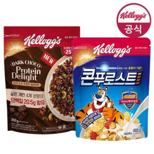 다크초코 프로틴 딜라이트 350g + 콘푸로스트 600g