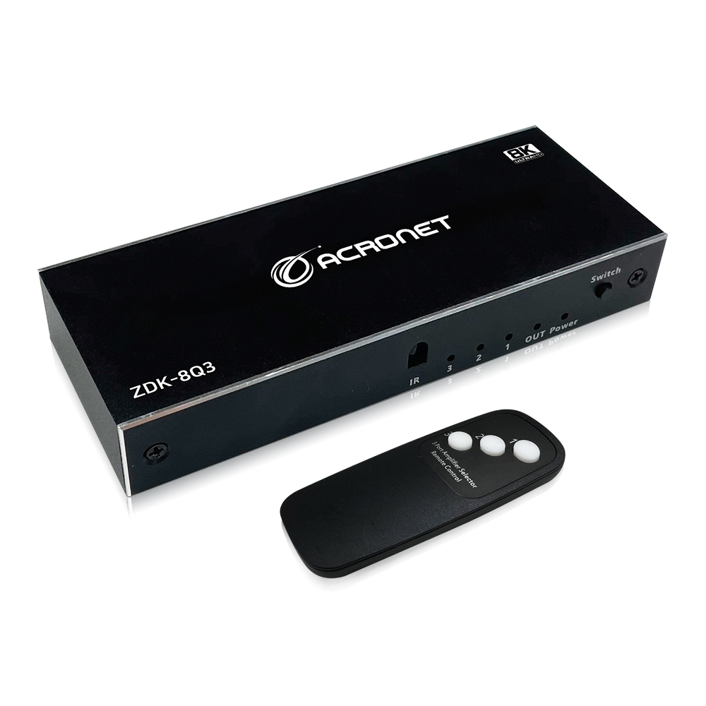 ZDK-8Q3 3:1 HDMI 선택기