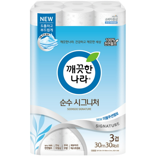 깨끗한나라 순수 시그니처 30m (30롤)