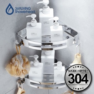 304스테인레스 욕실 주방 삼각 코너 선반 욕실선반