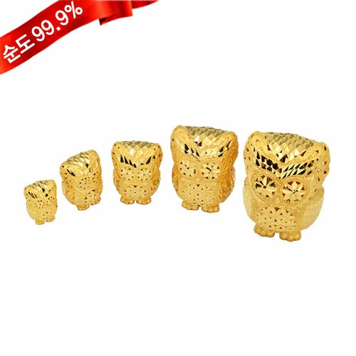 혼골드모아 골드모아 24K 혼골드모아 골드모아 순금 펜던트 컷팅 부엉이 3.75g (1개)