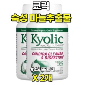 마늘 추출물 마늘 보충제 소화포뮬러 100캡슐 X2