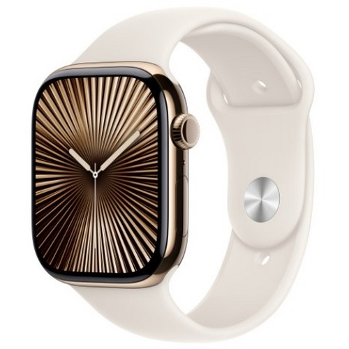 APPLE 워치 시리즈10 42mm Cellular 골드 티타늄 (스포츠밴드)