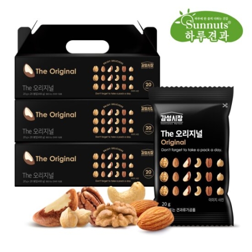 선명농수산 썬넛트 감성시장 THE 오리지널 20g (60개)_이미지
