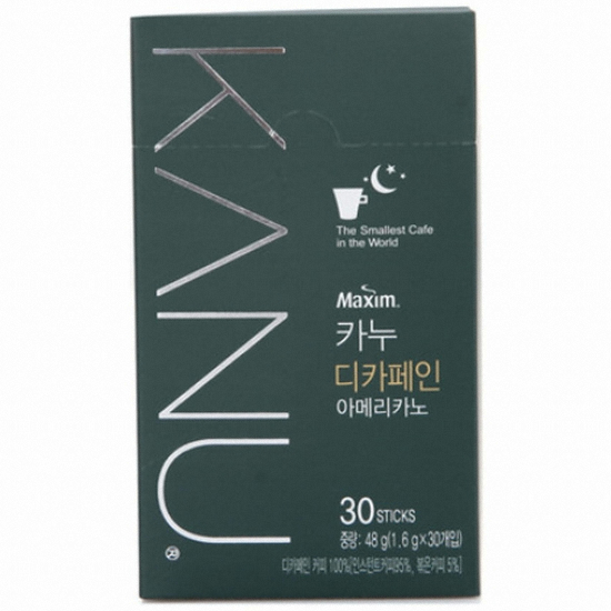 동서식품 맥심 카누 디카페인 아메리카노 30T (6개)