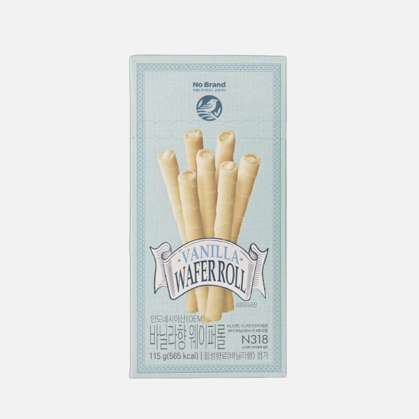 이마트 노브랜드 바닐라향 웨이퍼롤 115g (12개)_이미지