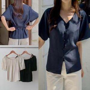 인생샷단추블라우스 507U952S 빅사이즈 여성