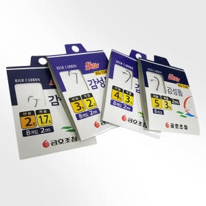 금호조침  감성돔 묶음바늘8pcs 하이카본 낚시채비