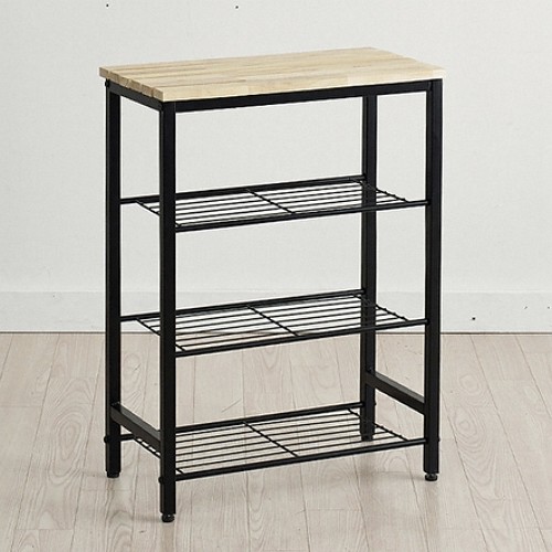 예다움 카디프 원목 철제 4단 선반 500
