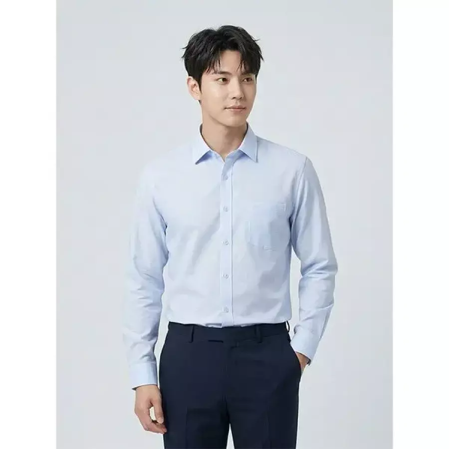 오스틴리드 이지케어 블루 소프트쿨 셔츠-A1FA2310072B_이미지