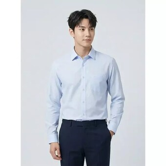 오스틴<b>리드</b> 이지케어 블루 소프트<b>쿨</b> 셔츠-A1FA2310072B