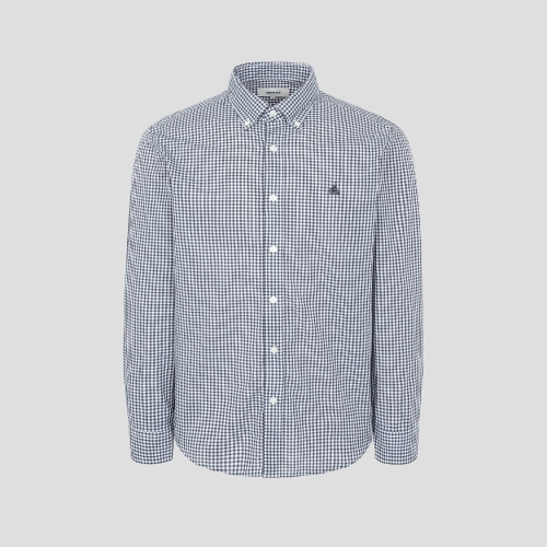 빈폴 멘 깅엄 체크 셔츠 애쉬 BC5864C174_이미지