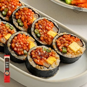 다신샵 탄수화물 걱정없는 가벼운 곤약 현미김밥 매콤오징어어묵 김밥 10개 / 냉동보관 전자레인지 3분_이미지