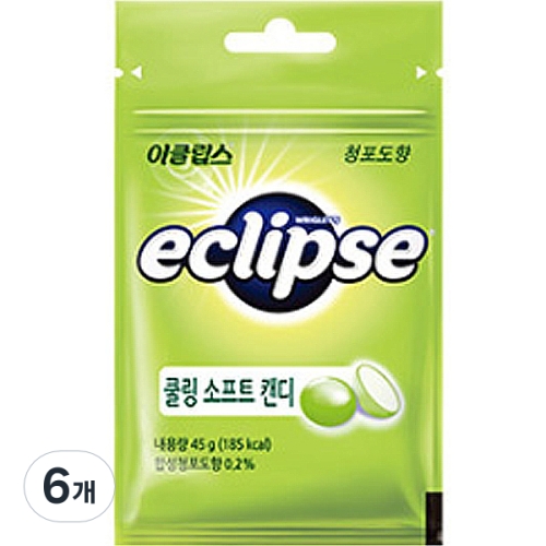 마즈 이클립스 쿨링 소프트 캔디 청포도향 45g (6개)_이미지