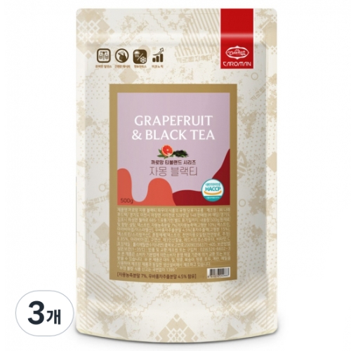 까로망 자몽블랙티 파우더 500g (3개)