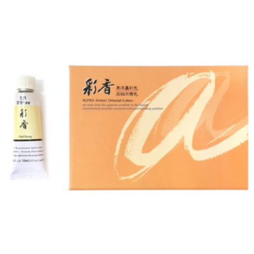 알파색채 채향 동양화물감 15ml 낱색 (6개)_이미지